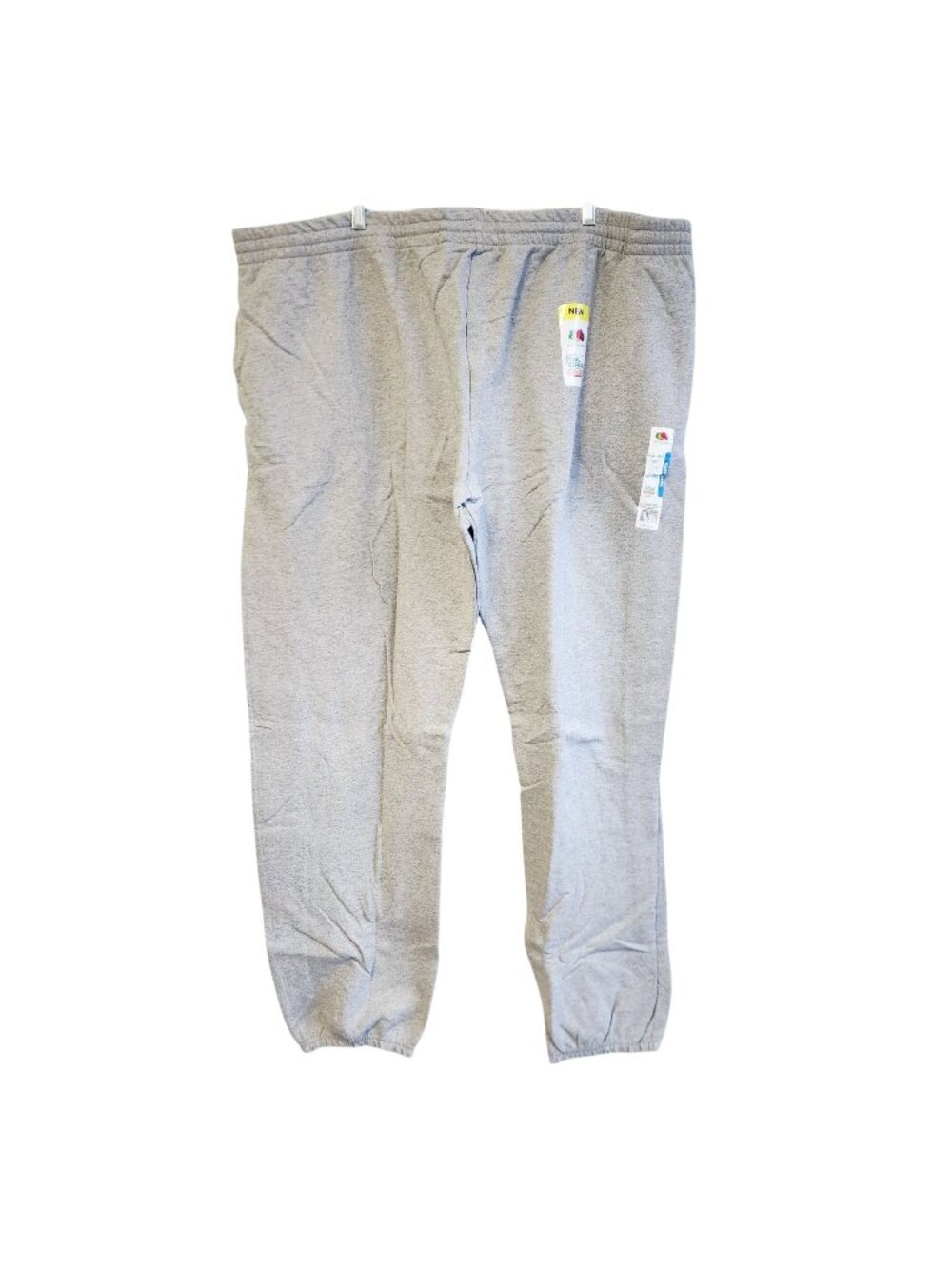 Fruit Of The Loom Unisex Gray Dual Defense Sweatpants Size 4XL Elastic Waistband